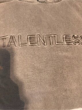 TALENTLESS Charcoal Gray Pullover Hoodie